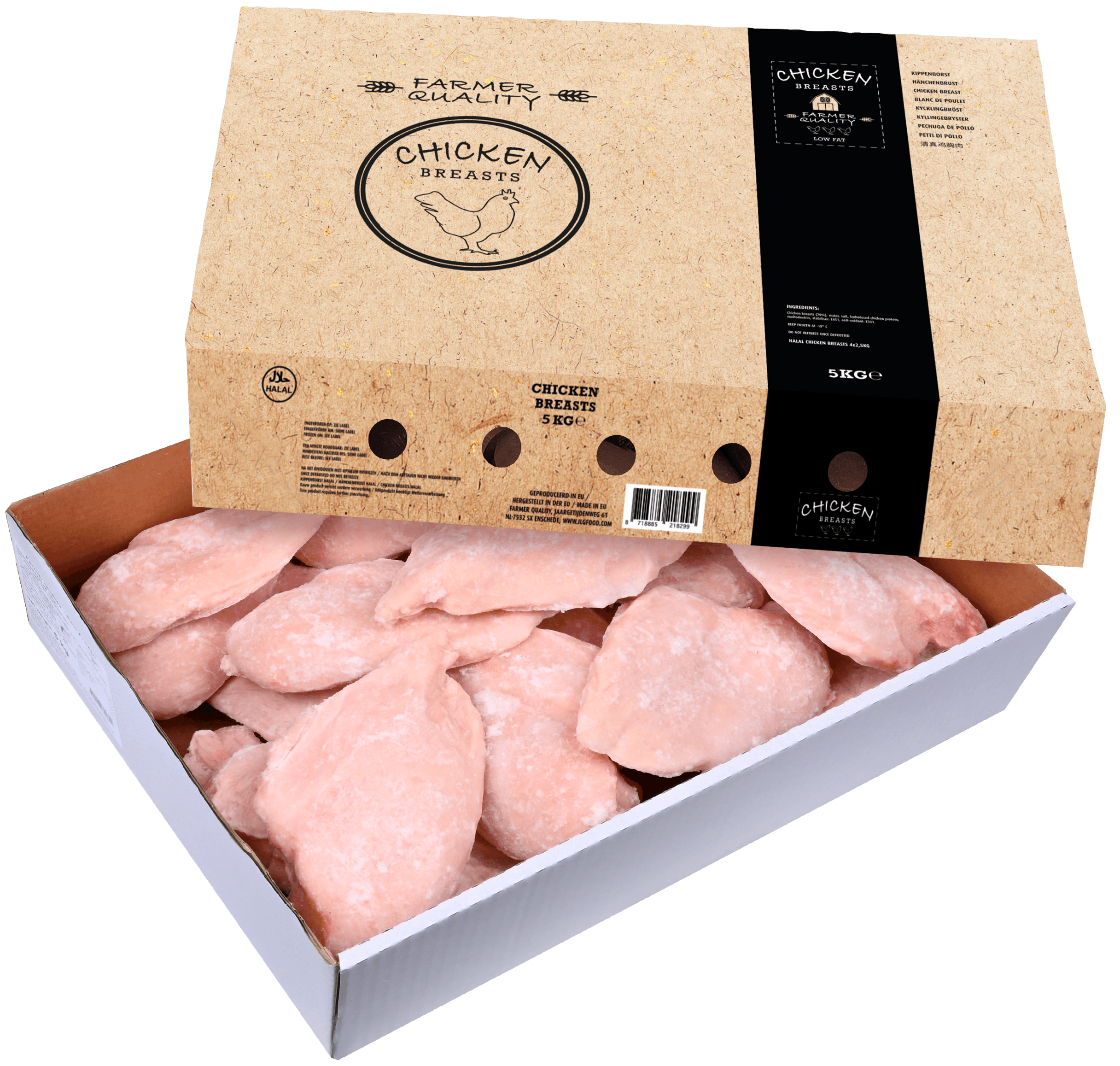 Kipfilet per stuk ingevroren ca. 5kg
