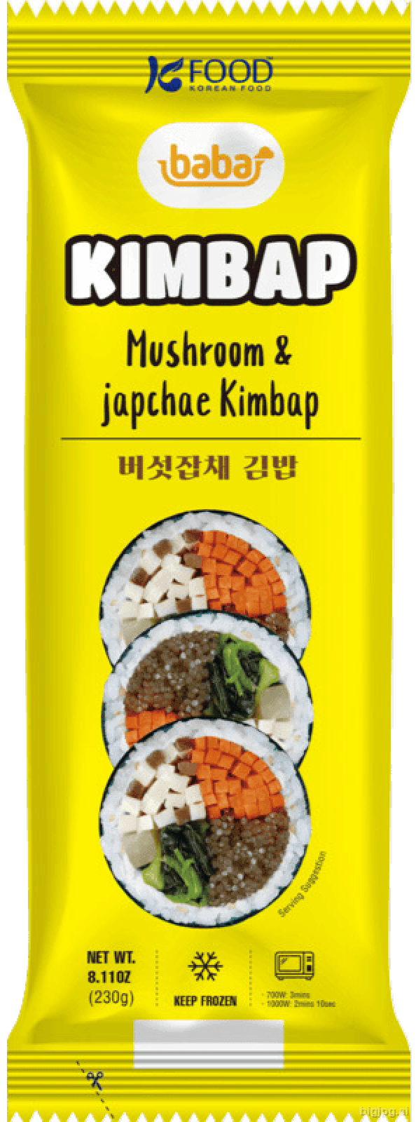 5 Pakken Baba champignon kimbap 230gr