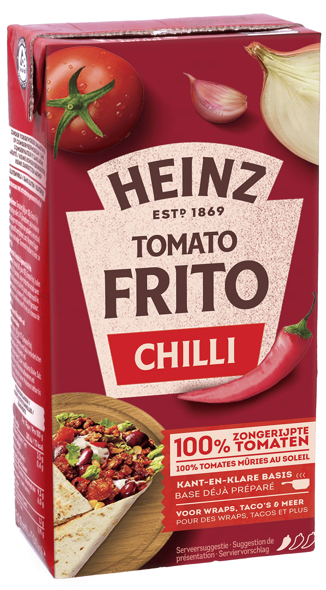 4 pakken Heinz tomato frito chili 350 gr